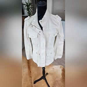 Women's Khaki Canvas Safari Style Jacket, Brand: Kensie Jeans, Size: L